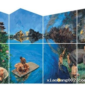 14-yu-hong-garden-of-dreams-acrylic-on-canvas-500-x-920-cm-2015