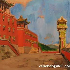 37 Dai Shihe, Dahongtai, oil on canvas, 60 x 60 cm, 2007