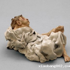 56 Tian Shixin, Seven Sages of the Bamboo Grove No.1, pottery, 27 x 17 x H10 cm, 2002