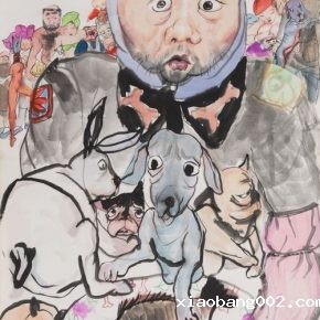 07 Li Jin, Miao Le Tian Ji Melodies and Natural Secrets, ink and color on paper, 138 x 69 cm, 2018