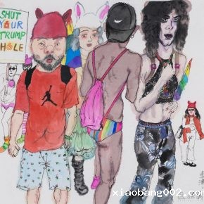 10 Li Jin, The Flowing Rainbow, ink and color on paper, 34.5 x 34 cm, (5) 2017