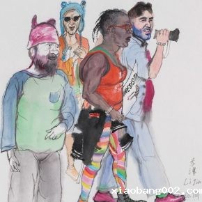 11 Li Jin, The Flowing Rainbow, ink and color on paper, 34.5 x 34 cm, (4) 2017