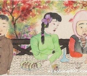 31 Li Jin, People Must Consider the Real World as the Virtual World of the Dream, ink and color on paper, 138 x 35 cm, 2017