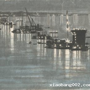 Li Hu, In the Middle of a River, 1954
