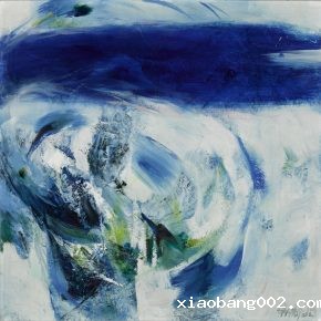 Lin Gang Clear Cloud 40x40cm Oil on hemp board 2007